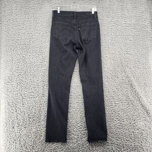 Levis Jeans Womens 4 Black Stretch Mid Rise Skinny V Pocket Zip